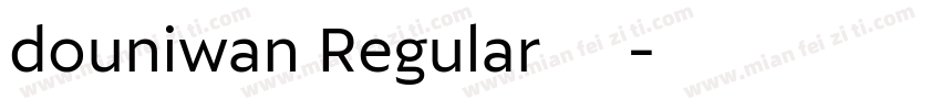 douniwan Regular果体字体转换